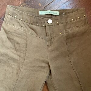 Daughters of the Liberation wide leg linen trousers